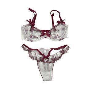 Forever and a Day - Riley Bra & Panty Set in Wine